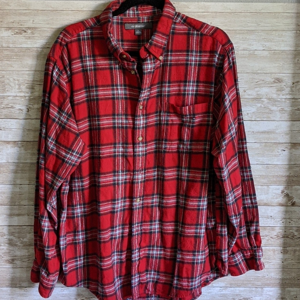 Flannel Shirt Croft & Barrow Long Sleeve Button Up